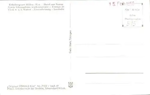 Ak Höfen an der Enz Schwarzwald, Luftaufnahme