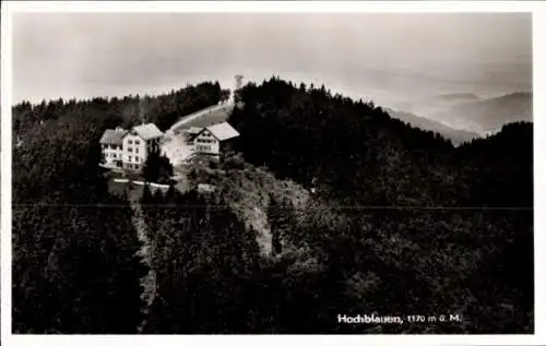 Ak Blauen Badenweiler im Schwarzwald, Hotel Hochblauen, Aussicht, Schwarzwald, 1170 m ü. M.