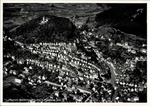 Ak Biedenkopf an der Lahn, Fliegeraufnahme