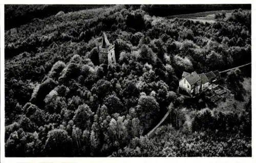 Ak Ulm Greifenstein im Westerwald, Dianaburg, Luftbild