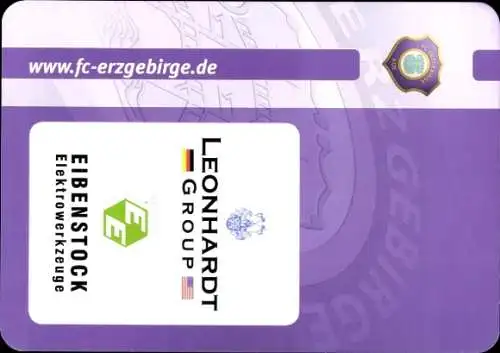 Autogrammkarte Fußballer Leandro Grech, FC Erzgebirge Aue, Autogramm