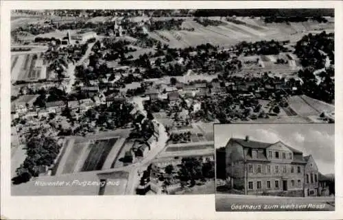 Ak Klarenthal Saarbrücken, Fliegeraufnahme, Gasthaus zum weißen Rössl, Inh. Fritz Dörr