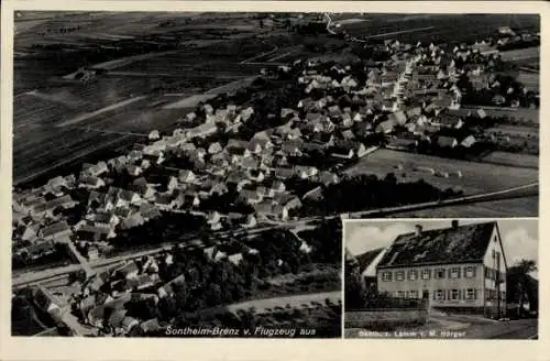 Ak Sontheim an der Brenz, Fliegeraufnahme, Gasthaus zum Lamm