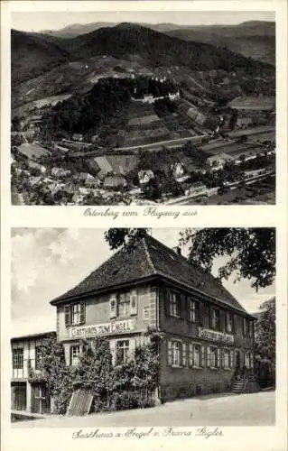 Ak Ortenberg in Baden, Fliegeraufnahme, Gasthaus zum Engel