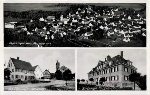 Ak St. Germanshof Bobenthal Südwestpfalz, Luftaufnahme, Gebäude, Kindertheim, Schriftzug