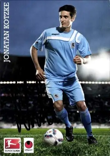 Autogrammkarte Fußballer Jonatan Kotzke, TSV 1860 München, Autogramm