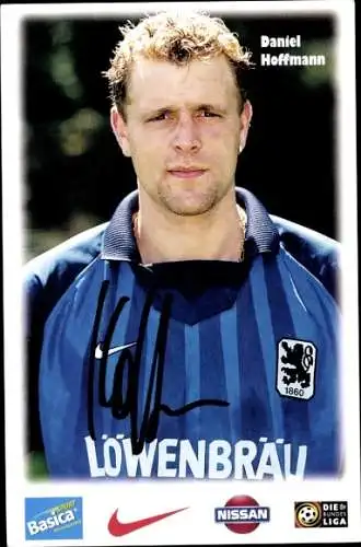 Autogrammkarte Fußballer Daniel Hoffmann, TSV 1860 München, Autogramm