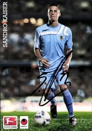 Autogrammkarte Fußballer Sandro Kaiser, TSV 1860 München, Autogramm