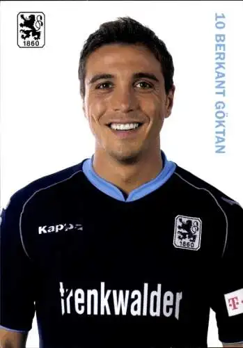 Autogrammkarte Fußballer Berkant Göktan, TSV 1860 München, Autogramm