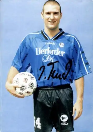 Autogrammkarte Fußballer Marcell Fensch, DSC Arminia Bielefeld, Autogramm