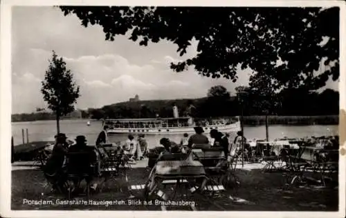 Ak Potsdam, Gaststätte Havelgarten