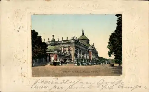 Präge Ak Potsdam, Neues Palais