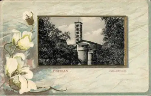 Präge Passepartout Ak Potsdam, Friedenskirche