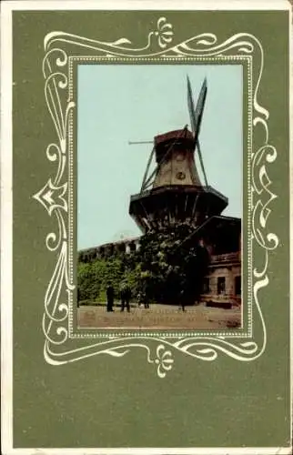 Passepartout Ak Potsdam, Historische Mühle