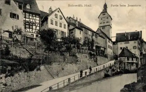 Ak Schwäbisch Hall in Württemberg, Josenturm
