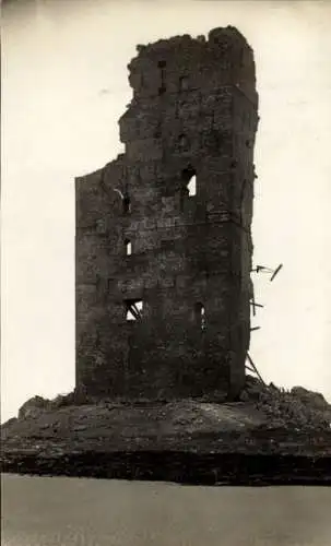 Foto Ak Nordseebad Wangerooge in Ostfriesland, Westturm Ruine, Ostwand