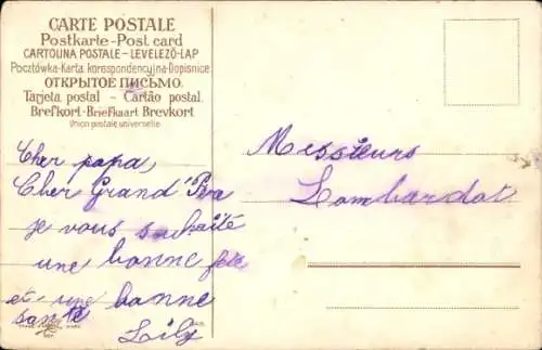 Ak Mädchen, Portrait