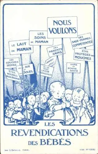 Ak Demonstrierende Babys