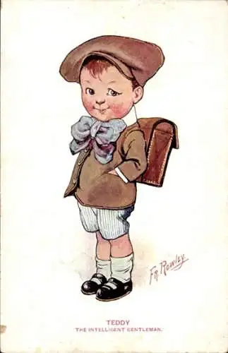 Künstler Ak Rowley, Fr., Teddy, The Intelligent Gentleman