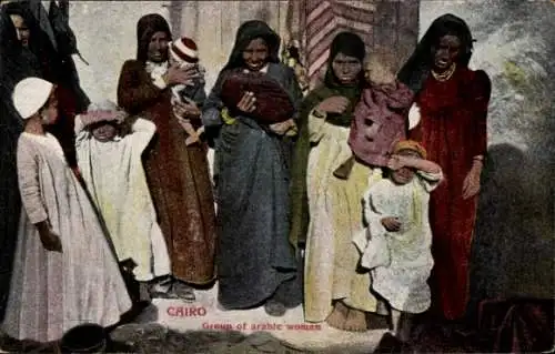 Ak Cairo Kairo Ägypten, Gruppe arabischer Frauen