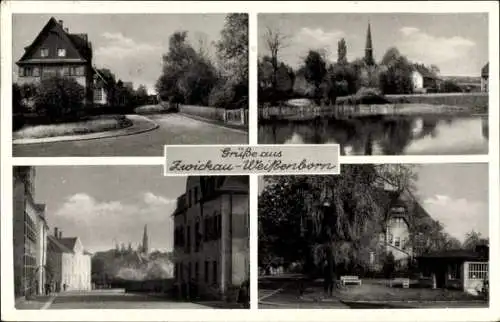Ak Weißenborn Zwickau in Sachsen, Ortspartien