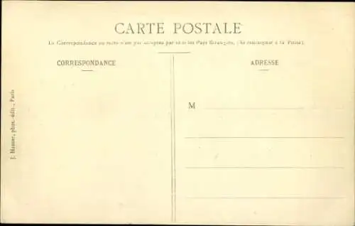 Ak Doppeldecker, Farman, über einem Feld