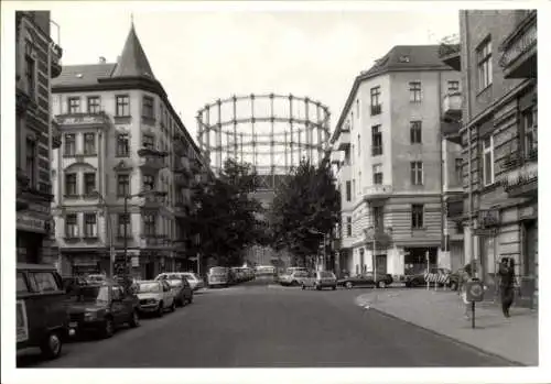 Ak Berlin Schöneberg, Leuthener Straße, Gasometer