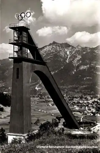 Ak Garmisch Partenkirchen in Oberbayern, Olympia Sprungturm