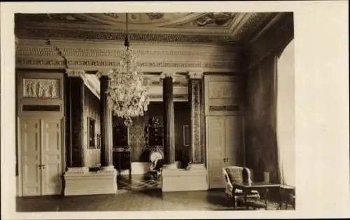 Ak Potsdam, Schloss Sanssouci, Schlaf- und Sterbezimmer Friedrichs des Grossen