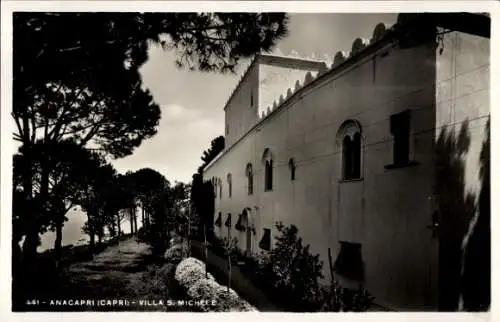Ak Anacapri Capri Neapel Campania, Villa S. Michele