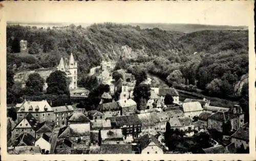 Ak Durbuy Wallonien Luxemburg, Panorama von  Ardennen, kleinste Stadt der Welt