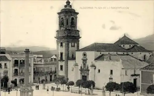 Ak Algeciras Andalusien, Plaza de la Constitución, Gebäude,  Architektur