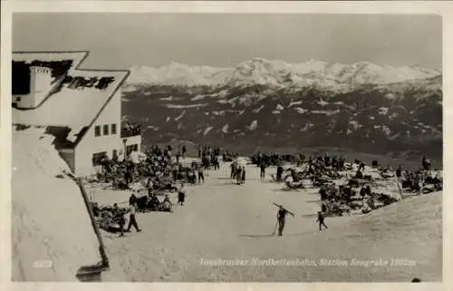 Ak Innsbruck Tirol, Innsbrucker Nordkettenbahn, Station Seegrube