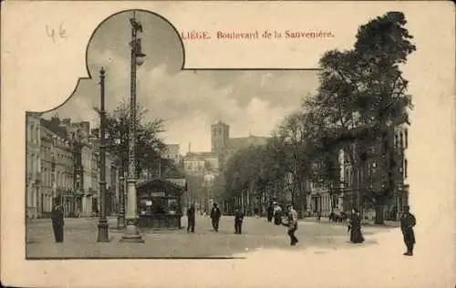 Ak Liège Lüttich Wallonien, Boulevard de la Sauveniere