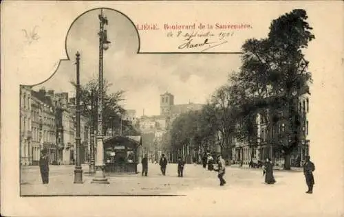 Ak Liège Lüttich Wallonien, Boulevard de la Sauveniere