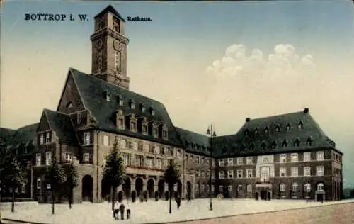 Ak Bottrop im Ruhrgebiet, Rathaus