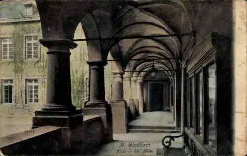 Ak Bergisch Gladbach Nordrhein Westfalen, Bogenhalle, Säulen,  Architektur