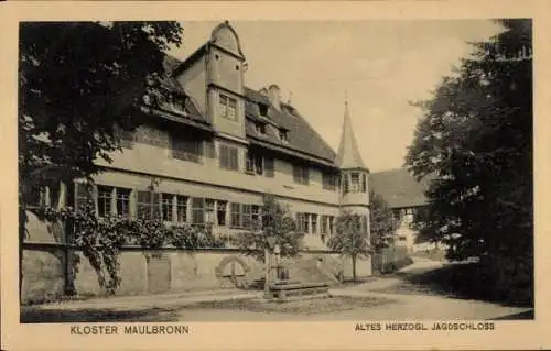 Ak Maulbronn im Schwarzwald, Kloster  Altes Herzogliches Jagdschloss,  Architektur