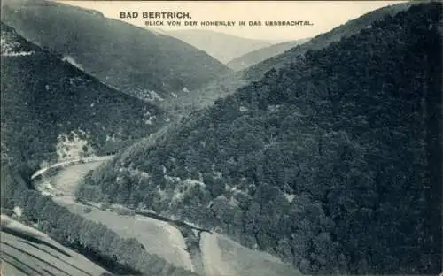 Ak Bad Bertrich an der Mosel Eifel, Aussicht auf das Uessbachtal, Blick von der Hohenley