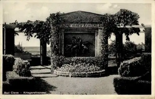 Ak Bad Cleve Kleve am Niederrhein, Kriegerehrenmal