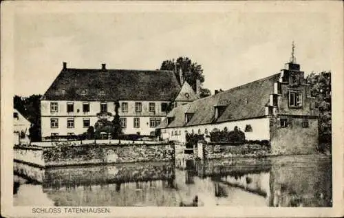 Ak Tatenhausen Bokel Halle in Westfalen, Schloss  s Gebäude, Wasseransicht