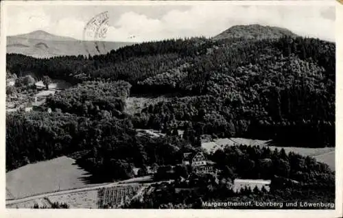 Ak Königswinter am Rhein, Margarethenhof, Lohrberg, Löwenburg