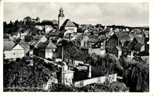 Ak Simmern im Hunsrück, Luftkurort  Stadtansicht mit vielen Häusern und Kirchturm