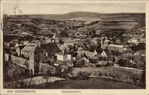 Ak Bad Münstereifel in Nordrhein Westfalen, Gesamtansicht, Stadtbild,  Architektur