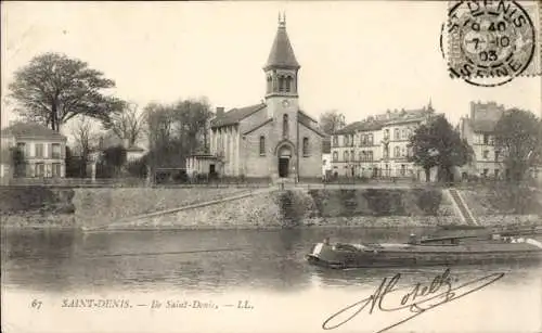 Ak Ile Saint Denis Seine Saint Denis, Kirche