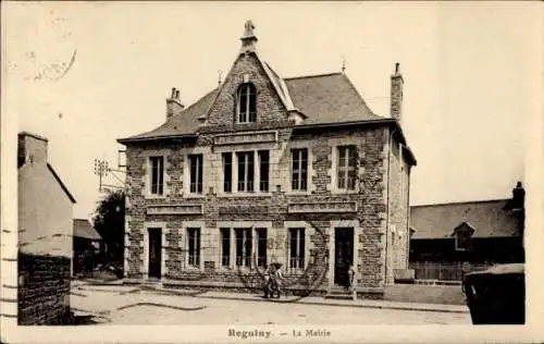 Ak Reguiny Morbihan, Rathaus