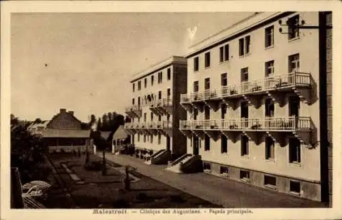 Ak Malestroit Morbihan, Clinique des Augustines, Fassade, Bauten, Balkone