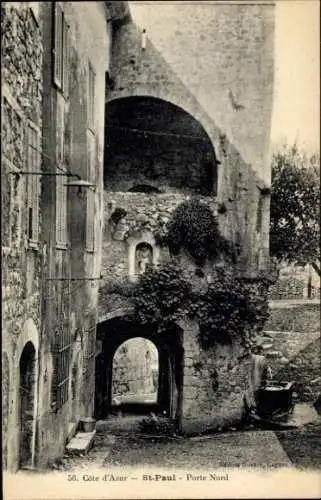 Ak Saint Paul du Var Alpes Maritimes, Porte Nord