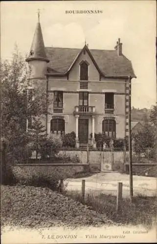 Ak Le Donjon Allier, Villa Marguerite