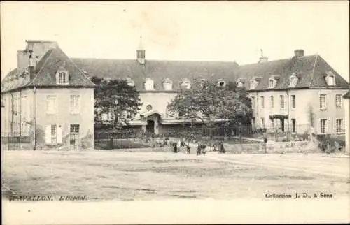 Ak Avallon Yonne,  L'Hôpital,  Gebäude